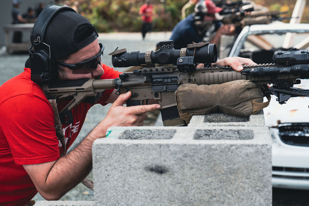 Shooter competing during a Hero Down Top Shot Challenge