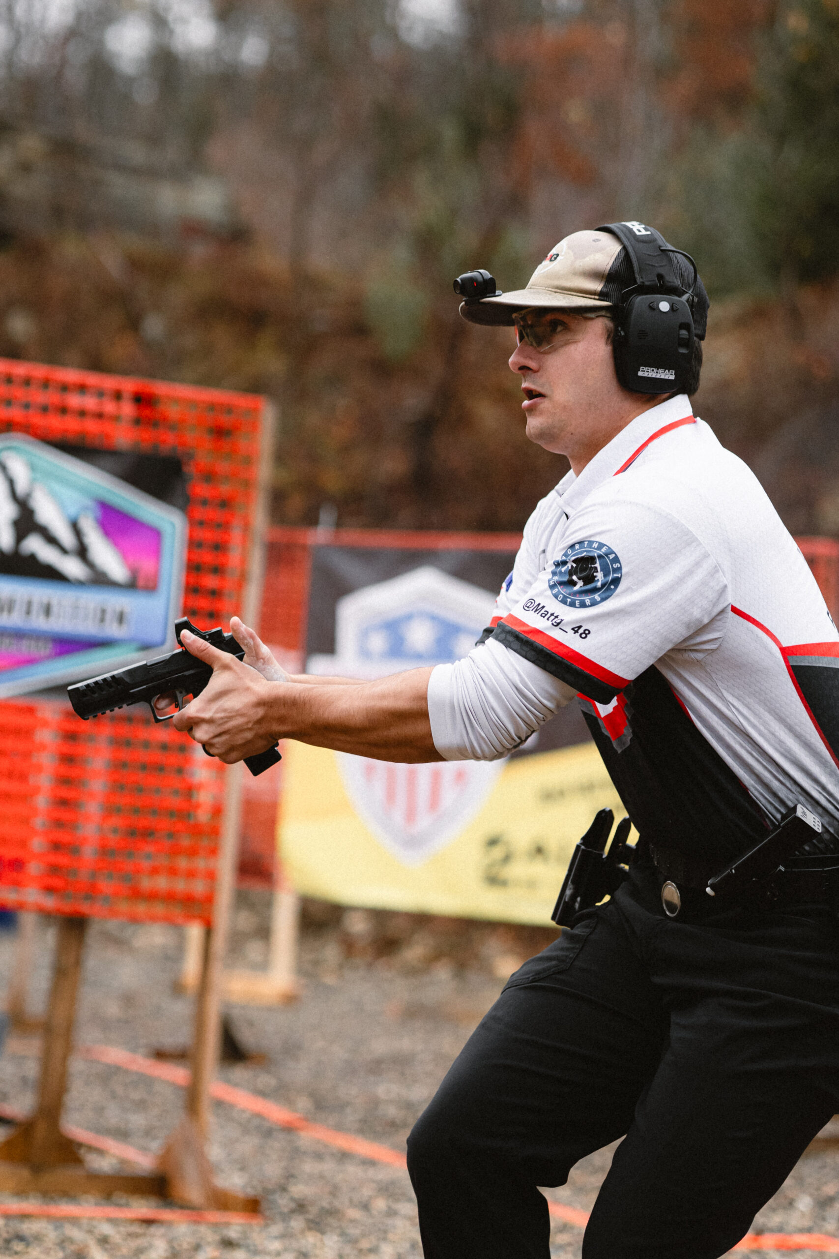 Shooter competing during Crown I